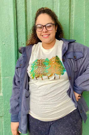356531   Creamy Christmas Trees Graphic T-Shirt