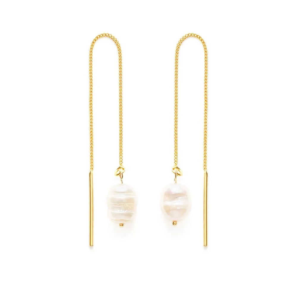 Amano Studio - Pearl Threader Earrings