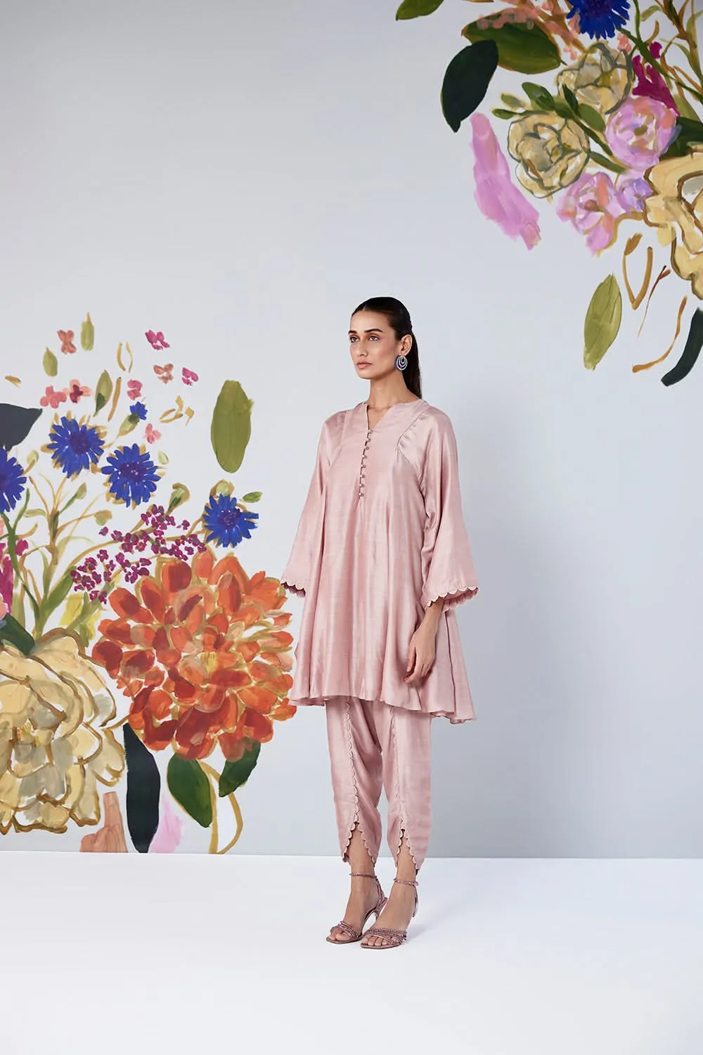 Arbor Dusky Pink Kurta Set