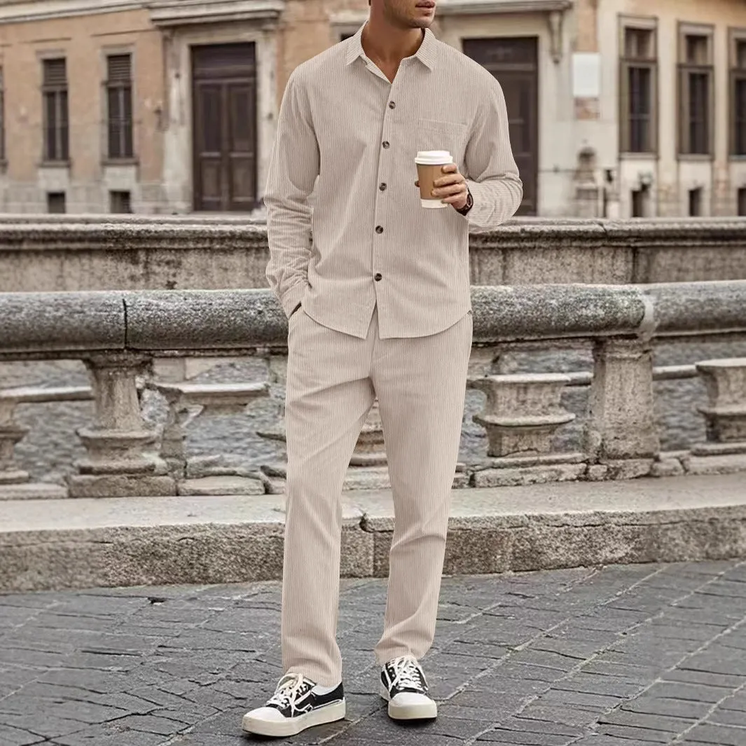 Aule Corduroy Charm Long Sleeve Set