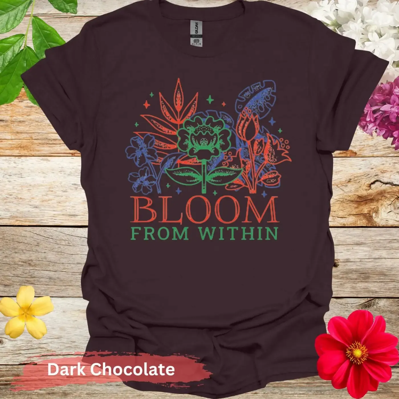 Bloom From Within Floral Graphic T-Shirt