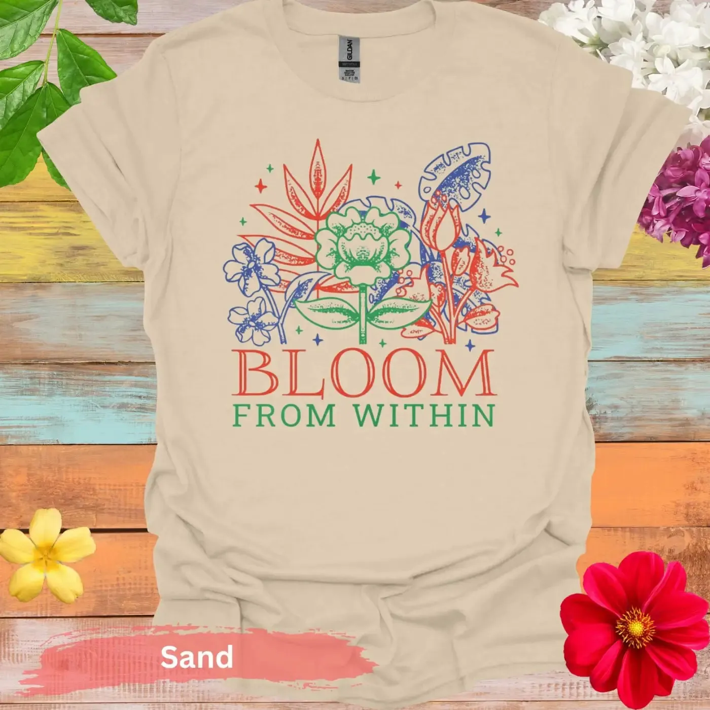 Bloom From Within Floral Graphic T-Shirt