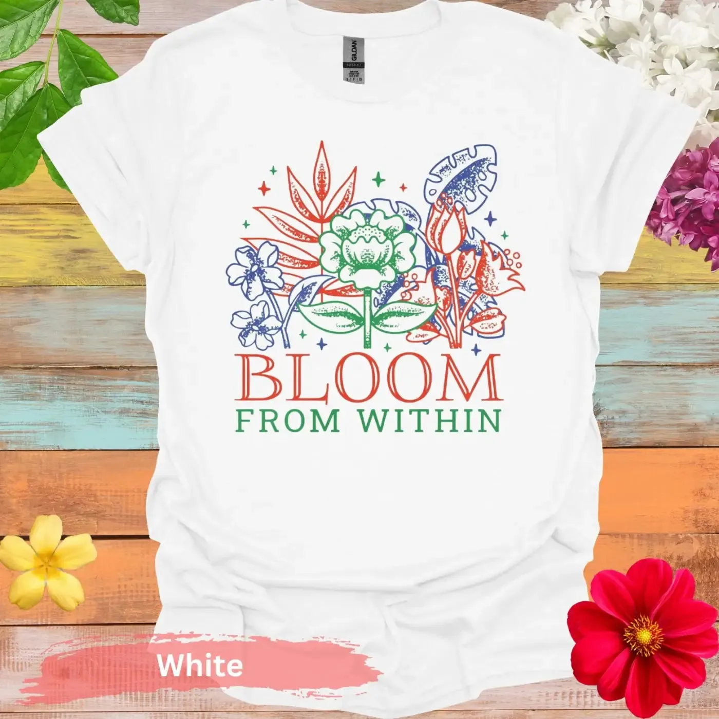 Bloom From Within Floral Graphic T-Shirt