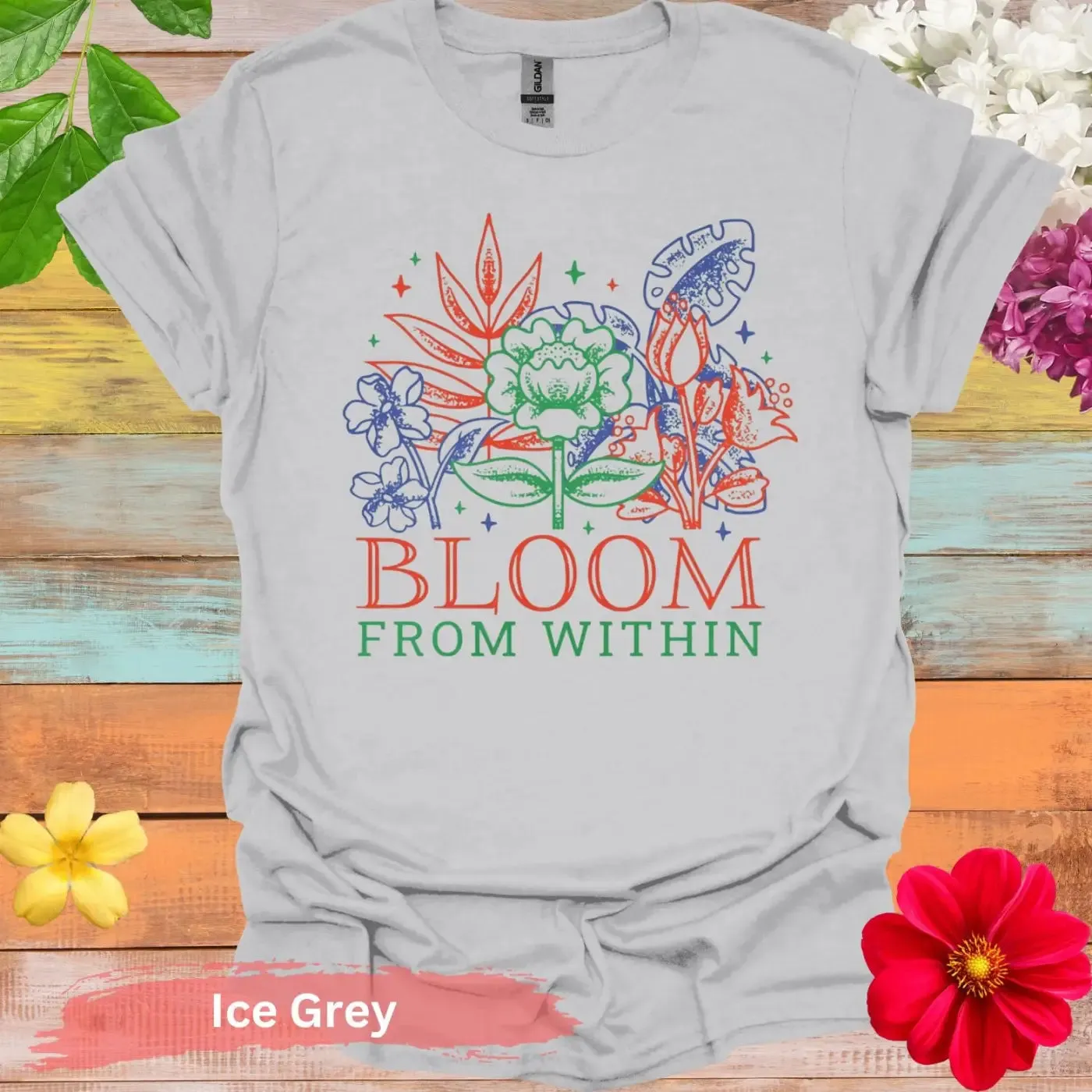 Bloom From Within Floral Graphic T-Shirt