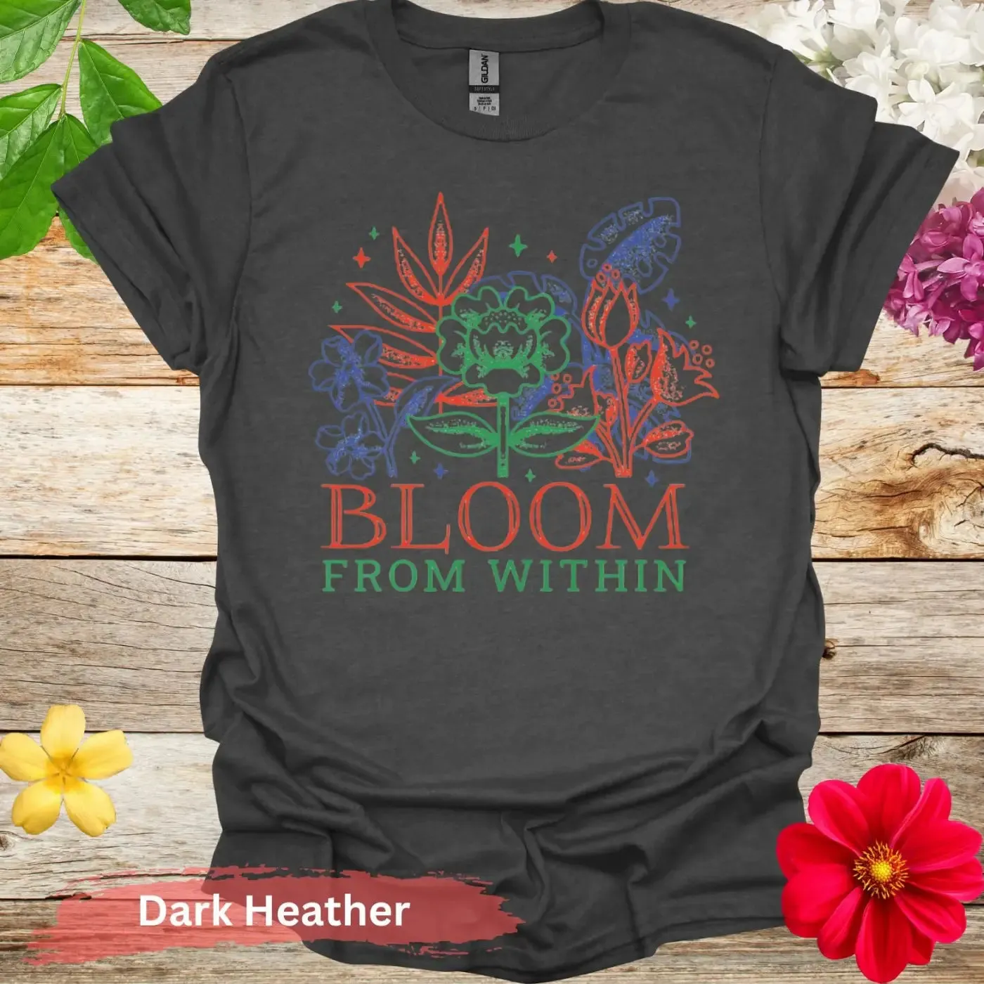 Bloom From Within Floral Graphic T-Shirt