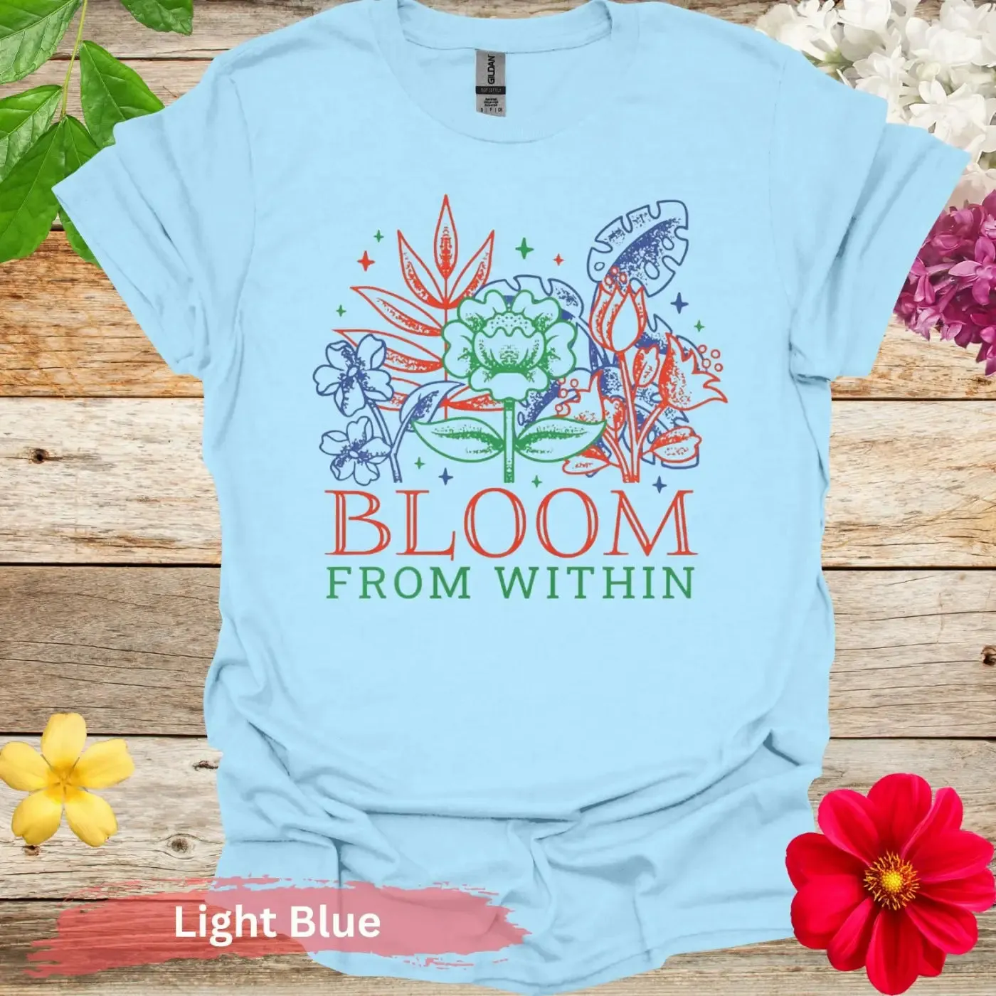 Bloom From Within Floral Graphic T-Shirt
