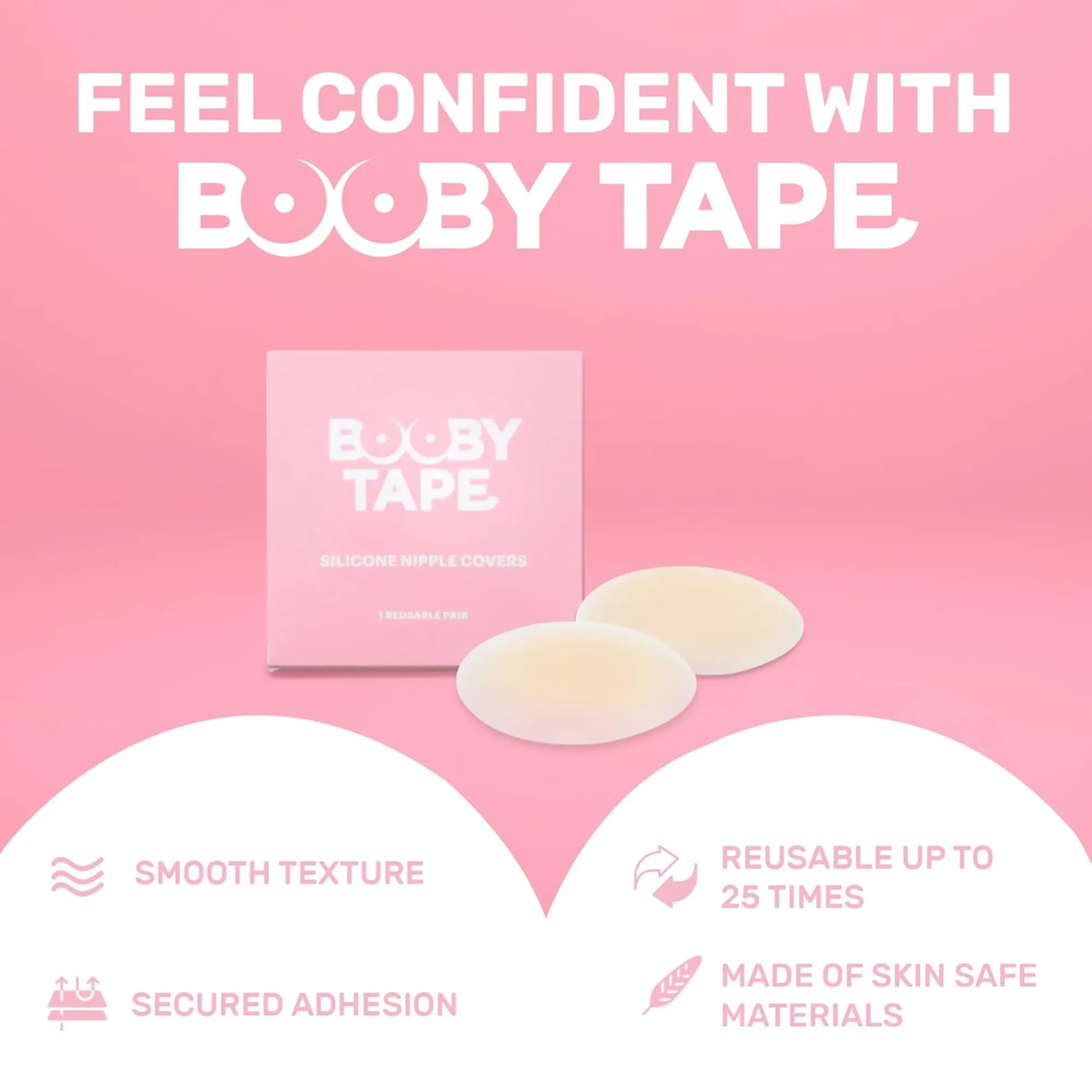 Booby Tape Silicone Nipple Covers