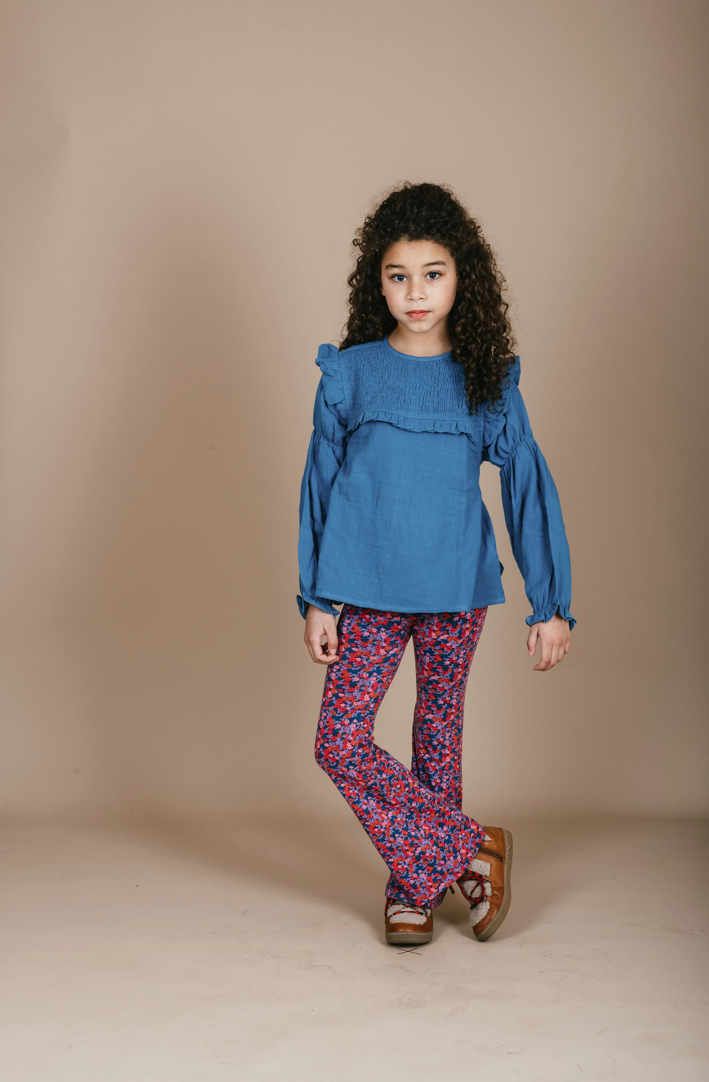 Bowie Flared Pants  | Blossom Plum AOP