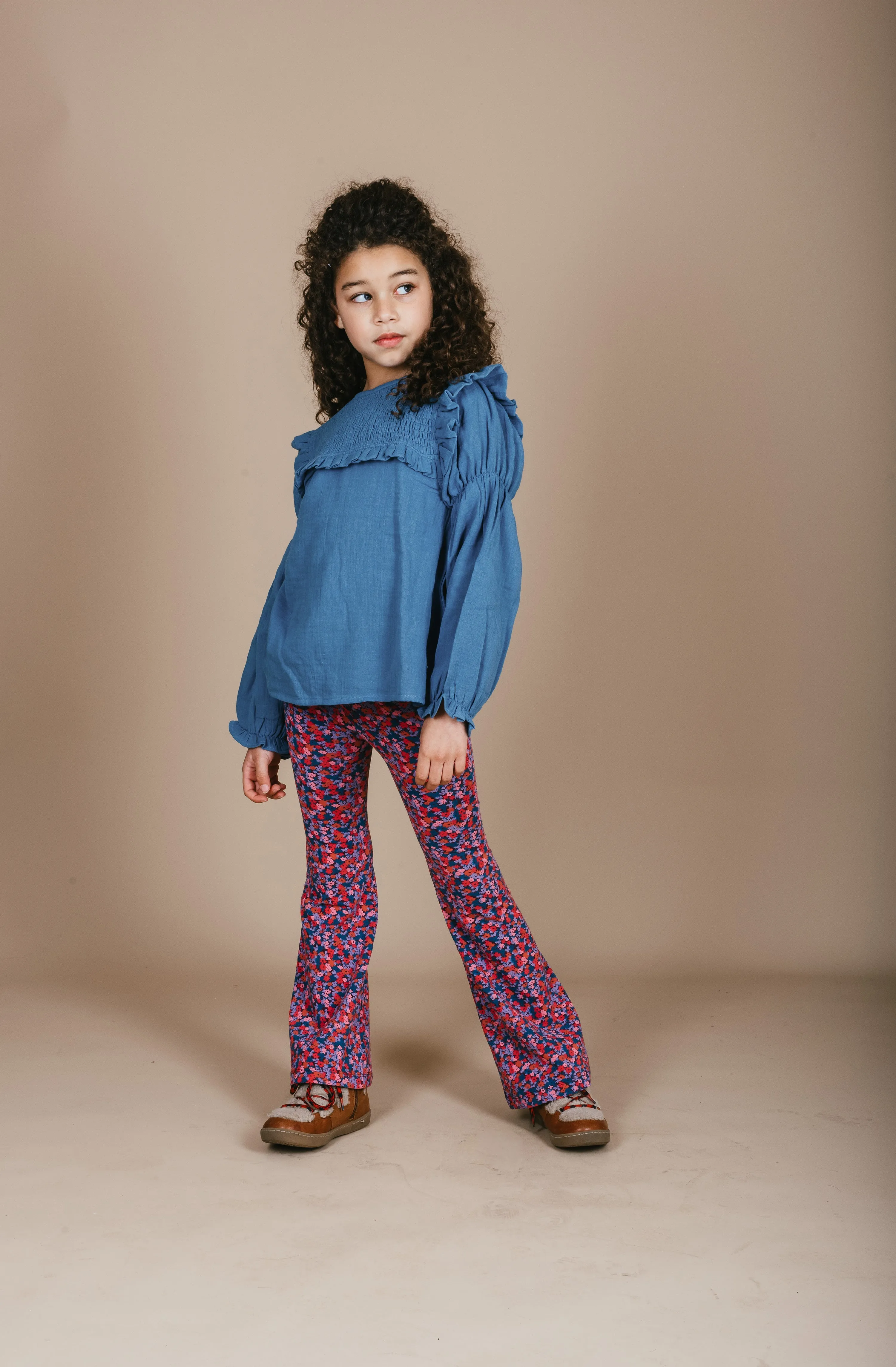 Bowie Flared Pants  | Blossom Plum AOP