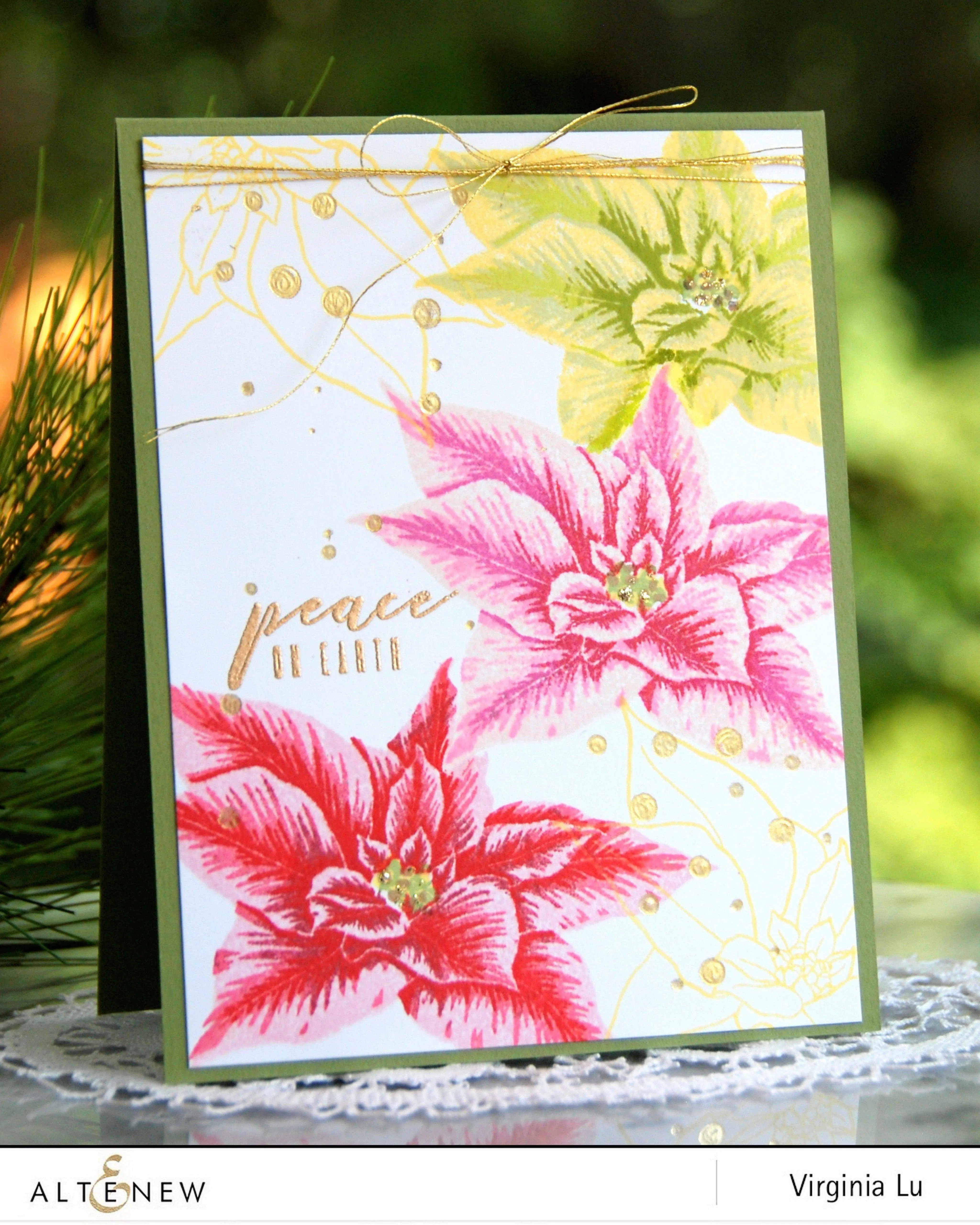 Build-A-Flower: Poinsettia Layering Stamp & Die Set