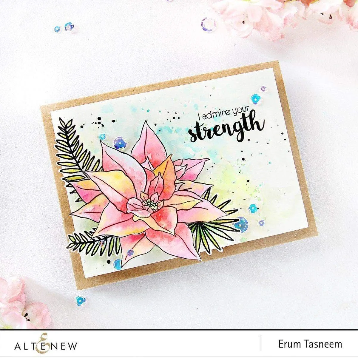 Build-A-Flower: Poinsettia Layering Stamp & Die Set