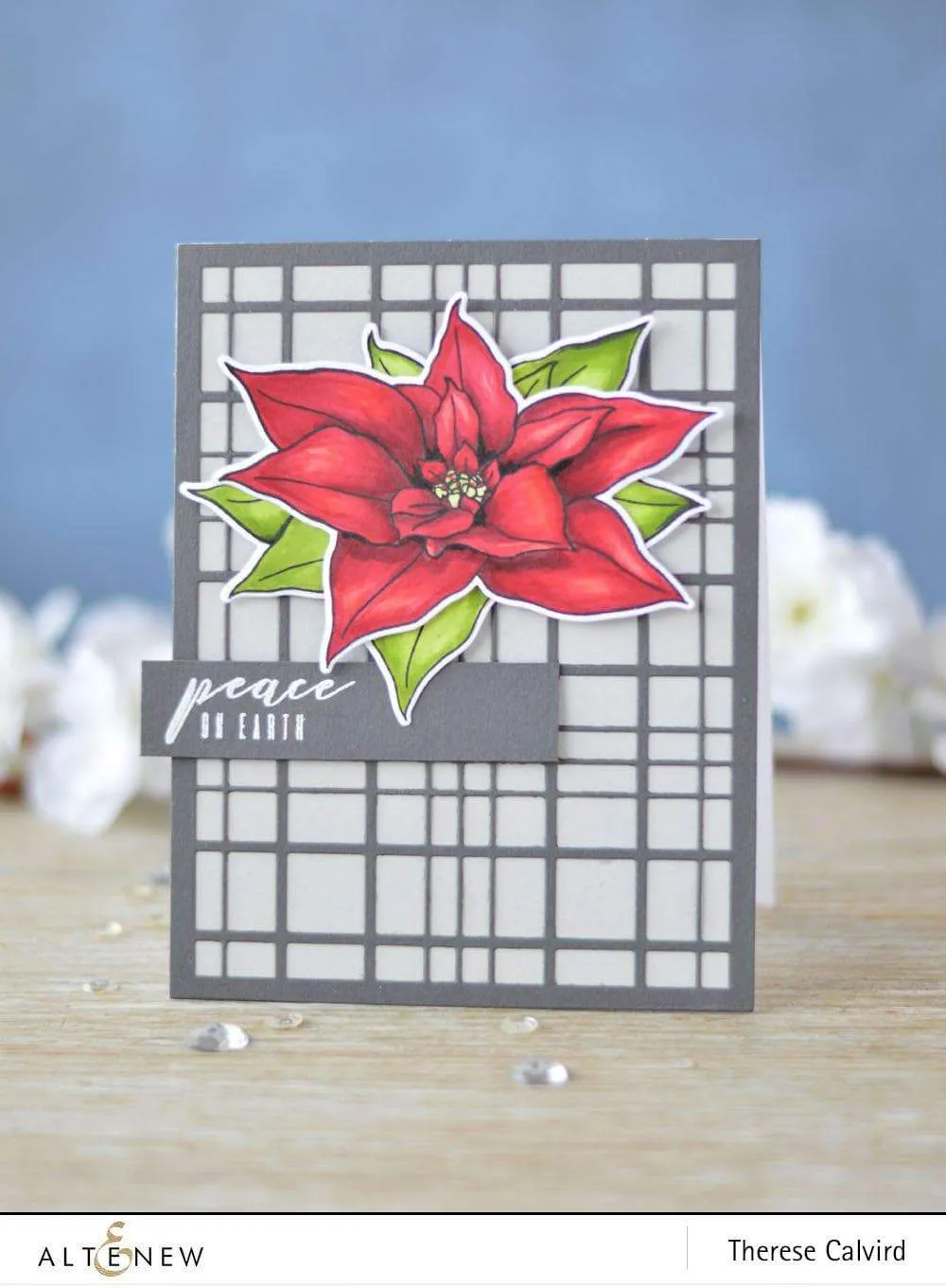 Build-A-Flower: Poinsettia Layering Stamp & Die Set