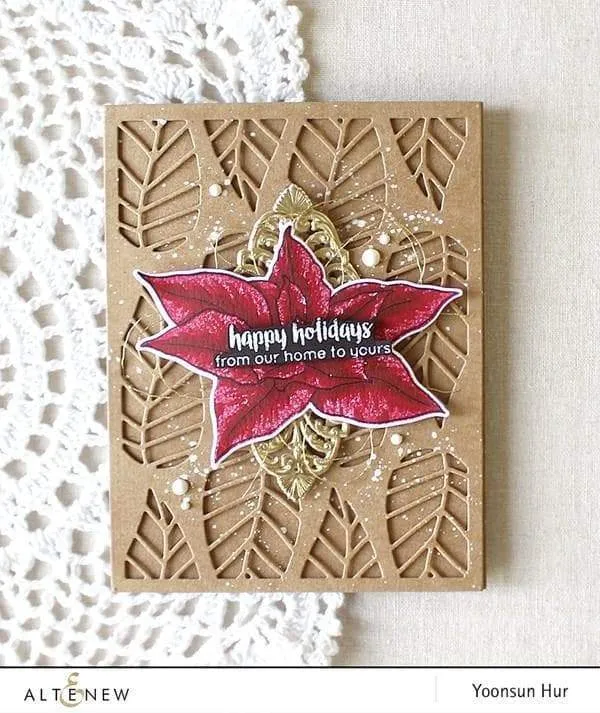 Build-A-Flower: Poinsettia Layering Stamp & Die Set