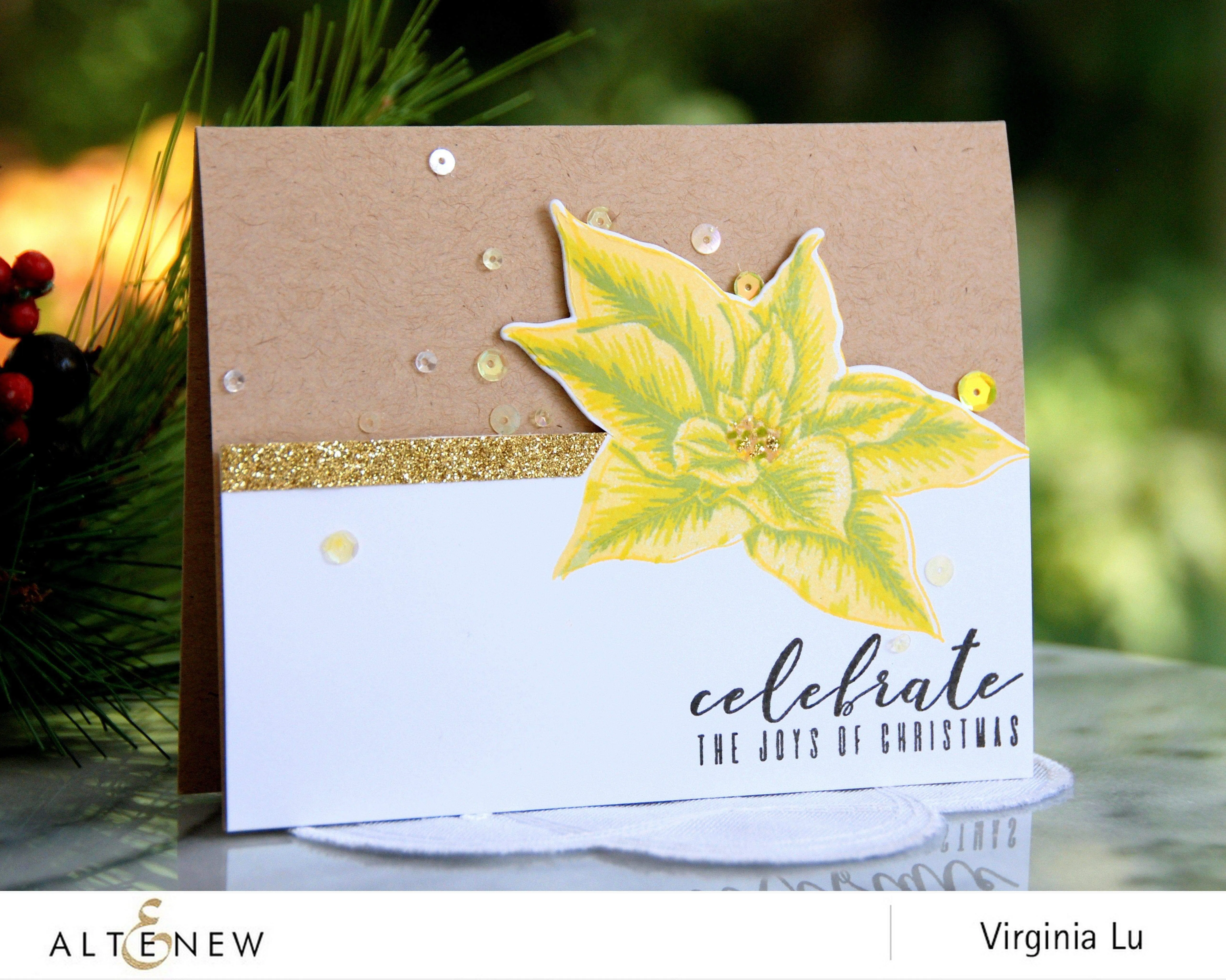 Build-A-Flower: Poinsettia Layering Stamp & Die Set