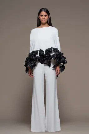 Cape top with Flared Pants