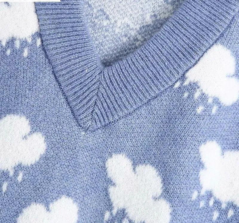 CLOUD PATTERN SWEATER