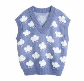 CLOUD PATTERN SWEATER