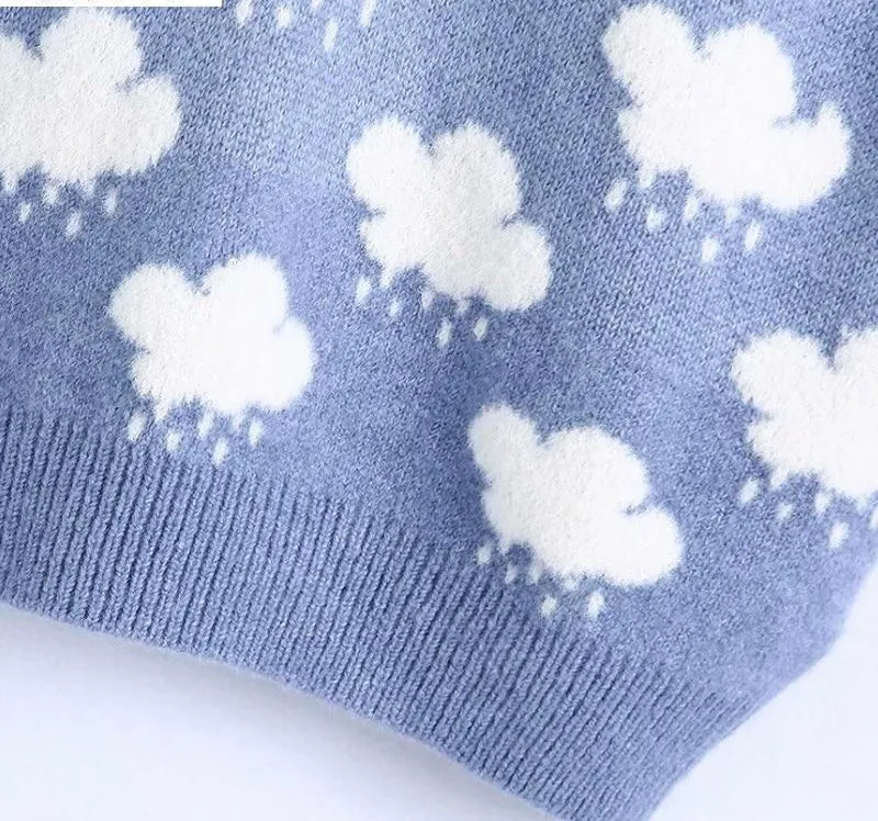 CLOUD PATTERN SWEATER