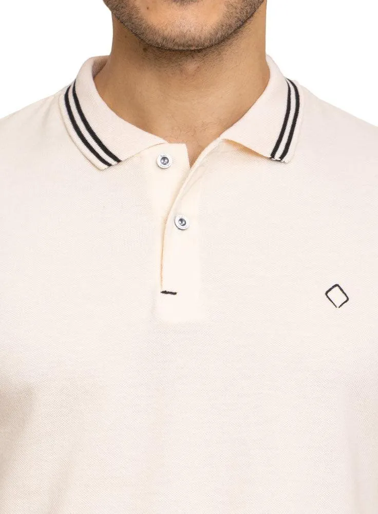 Creamy Tipped Polo