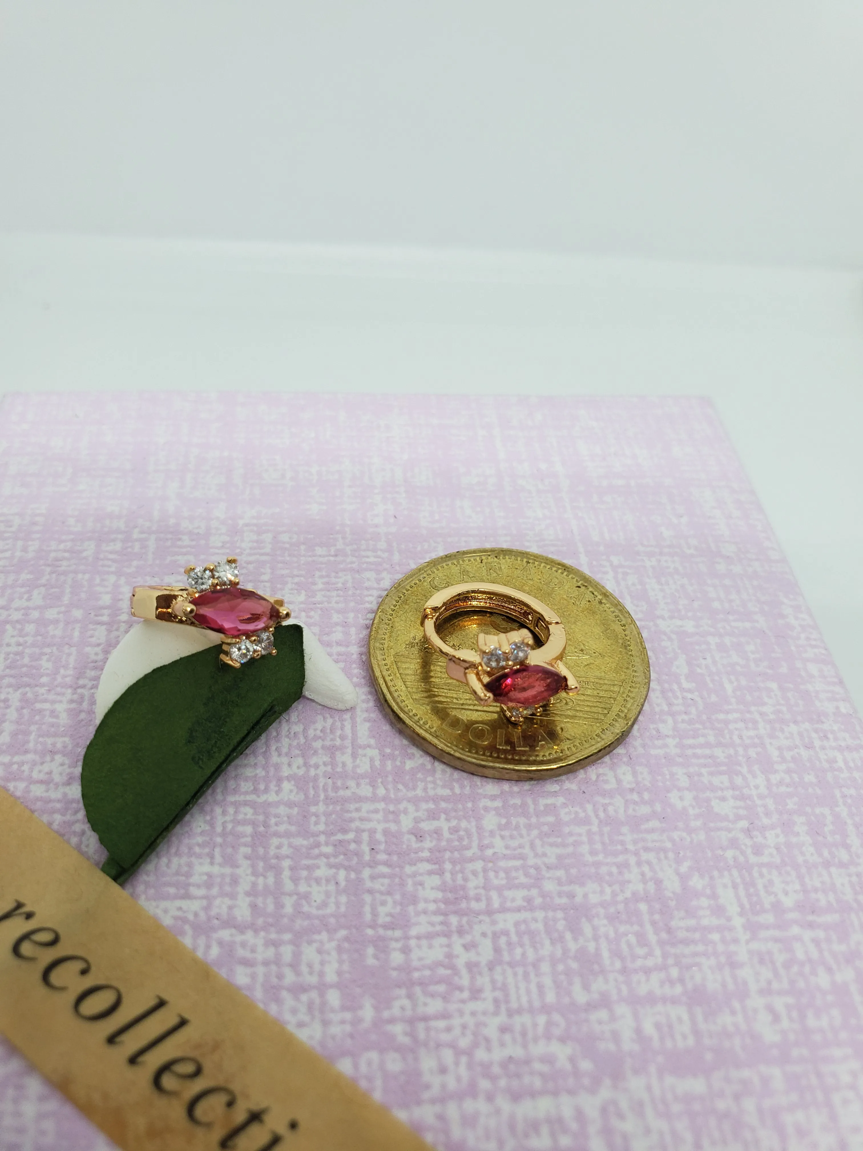Daily use gold plated hoop  earrings