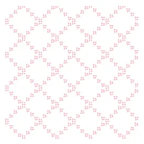 Diamond Leaf Stencil 6x6 - 2 Pack