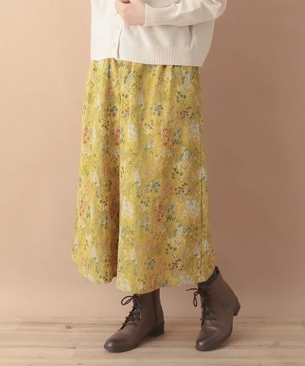 Flower garden print cotton call scarf 24W044