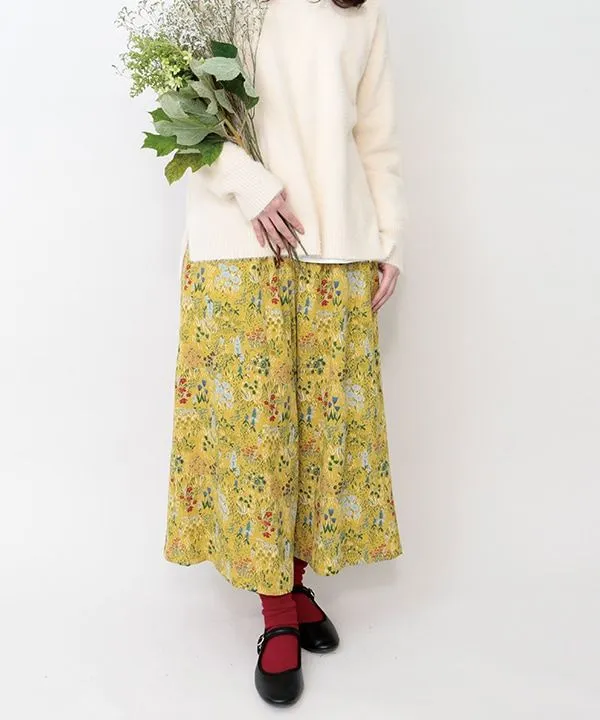 Flower garden print cotton call scarf 24W044