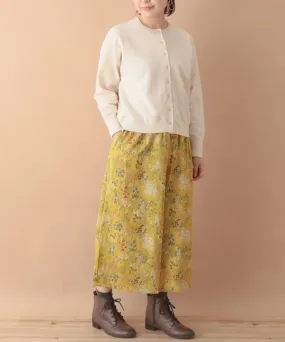 Flower garden print cotton call scarf 24W044