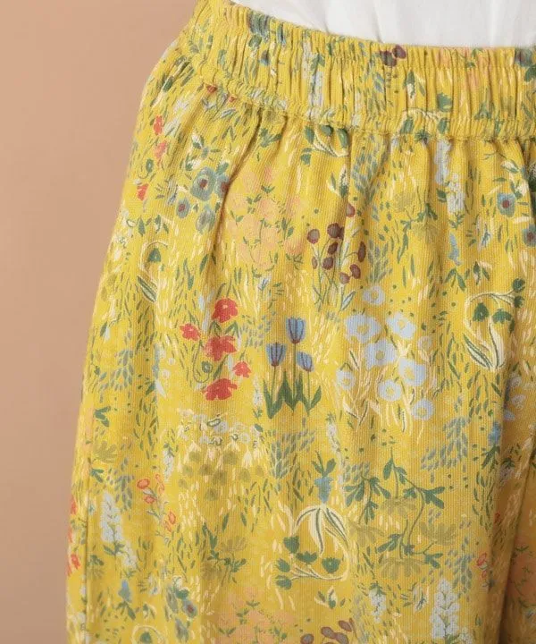 Flower garden print cotton call scarf 24W044