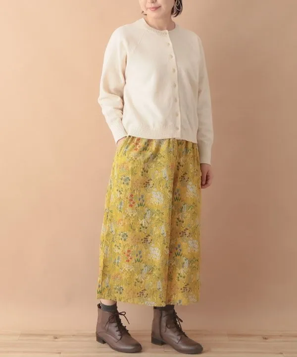 Flower garden print cotton call scarf 24W044