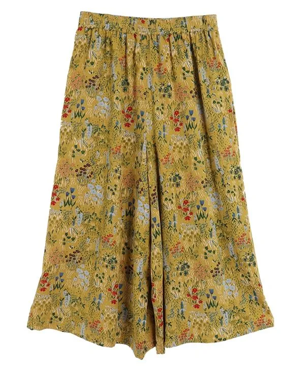 Flower garden print cotton call scarf 24W044