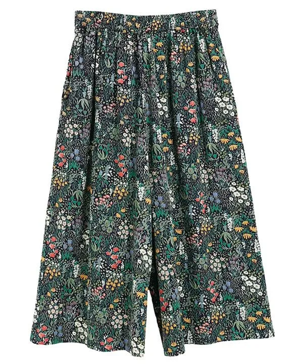 Flower garden print cotton call scarf 24W044