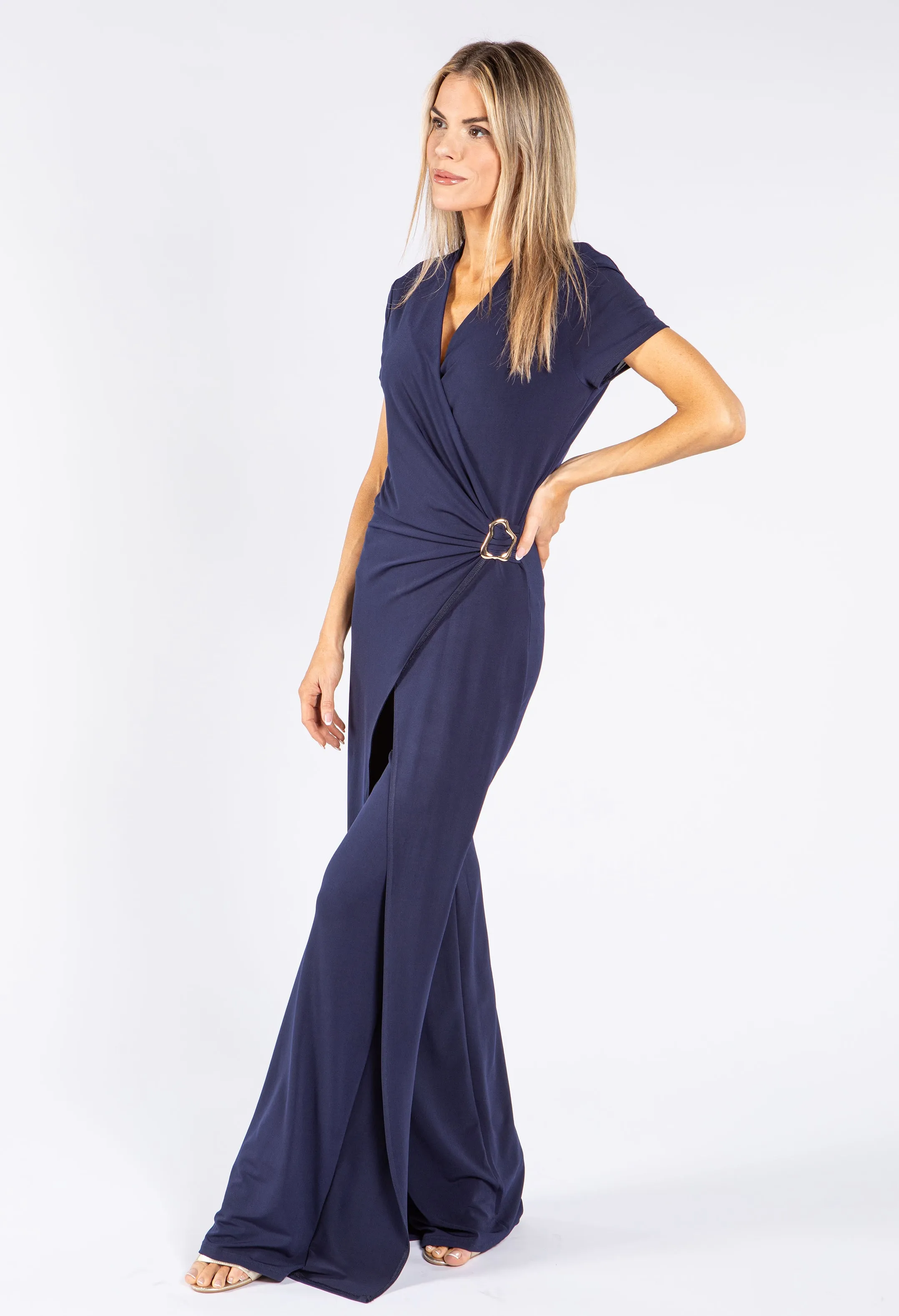 Gold Buckle Detail Jumpsuit