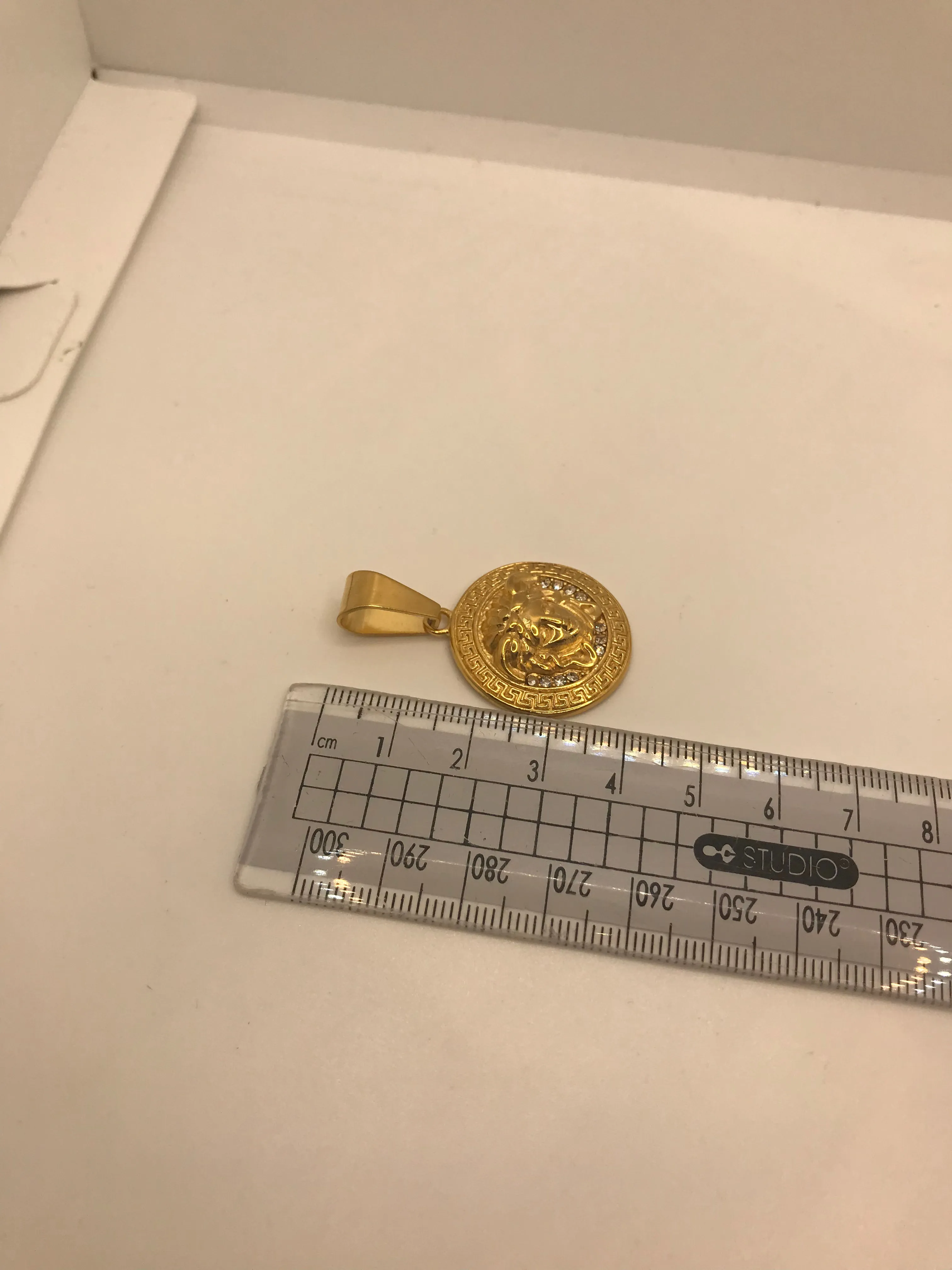 Gold plated Versace pendant