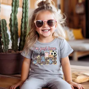 Here for the Snacks Funny Soccer Sibling Shirt