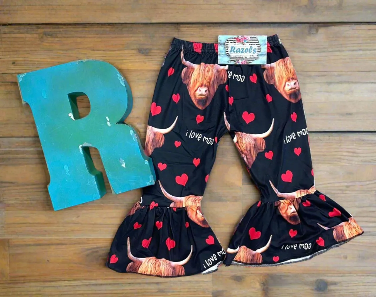 Highland Cow Pants, I love Moo