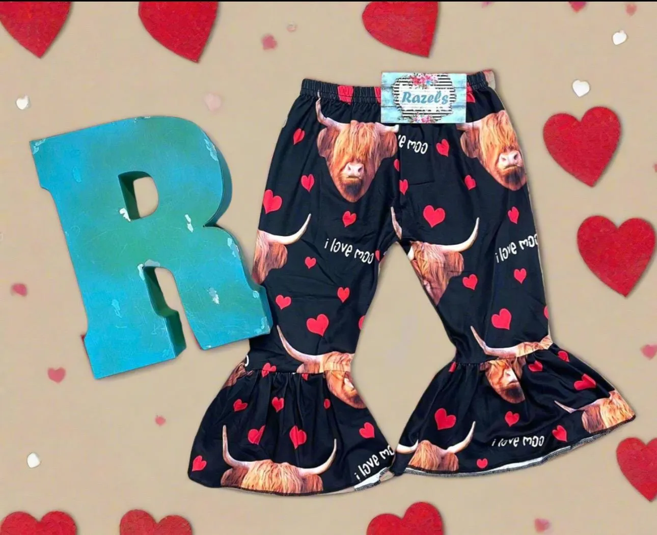 Highland Cow Pants, I love Moo