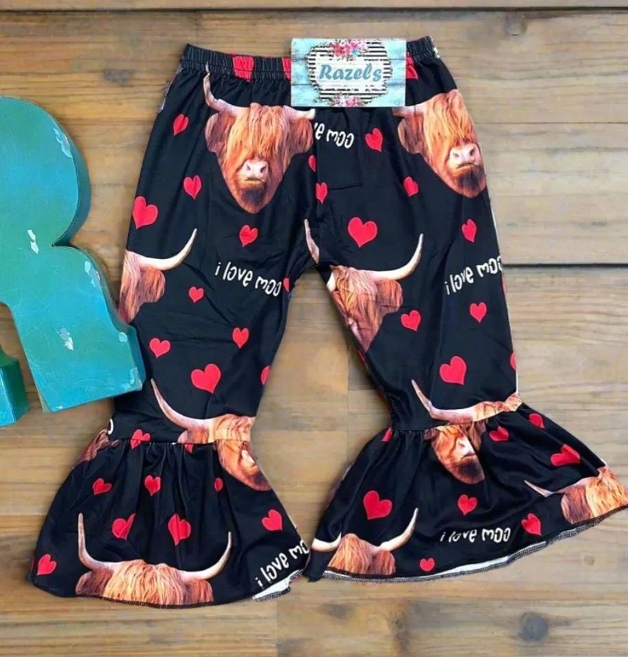 Highland Cow Pants, I love Moo