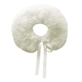 Ivory Faux Fur Collar