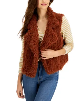 Juniors' Woobie Faux-Fur Vest