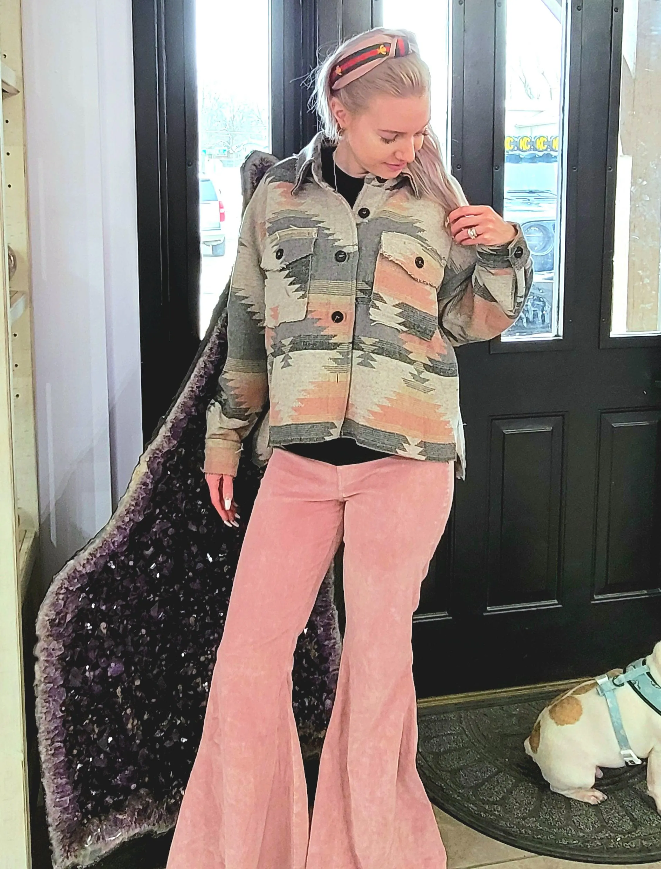 Just Peachy Corduroy Bell Bottoms