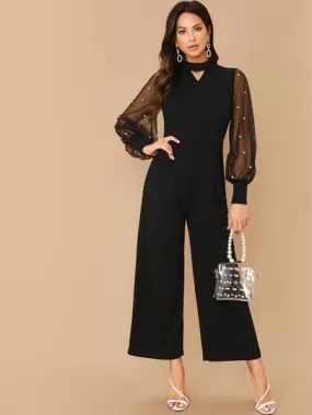 Keyhole Neck Jumpsuit