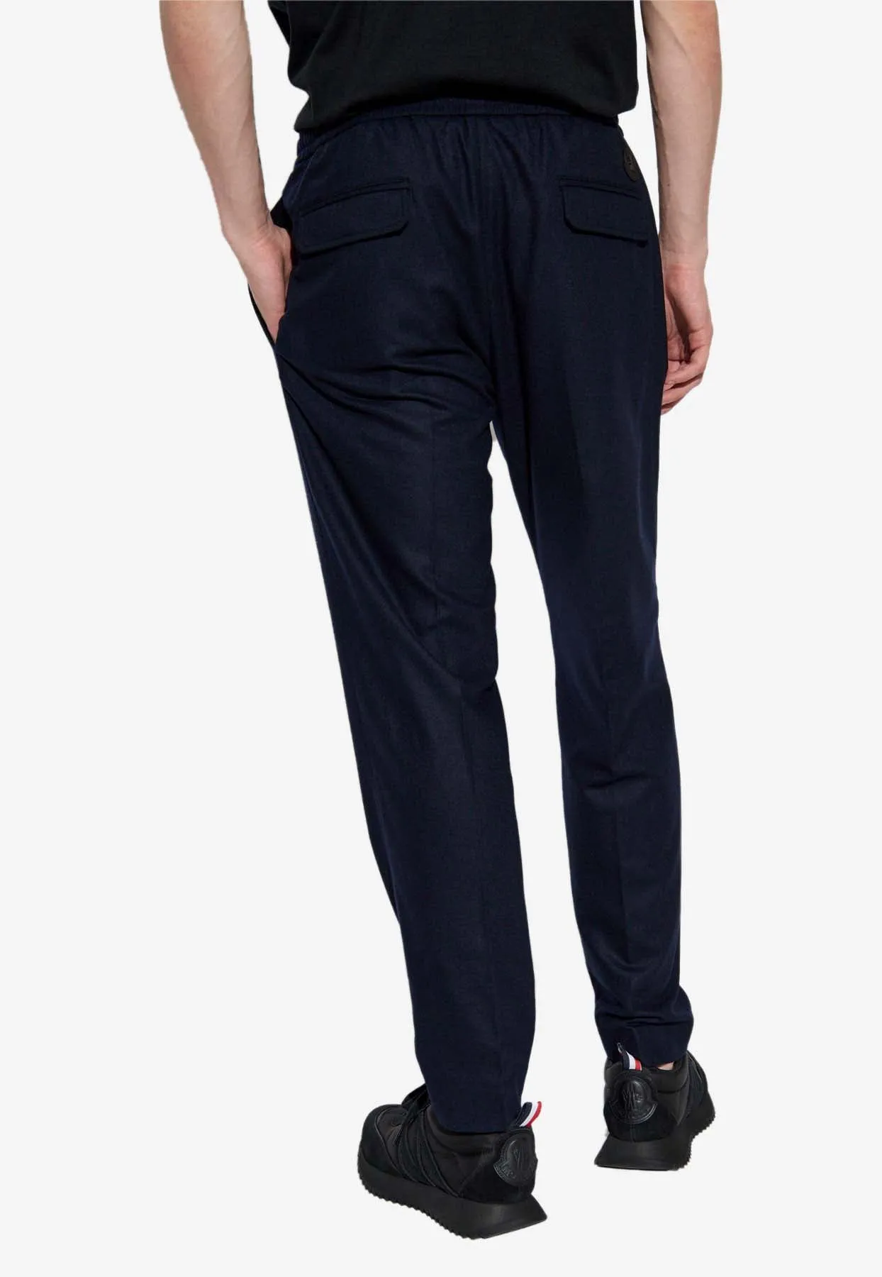 Logo Patch Drawstring Track Pants