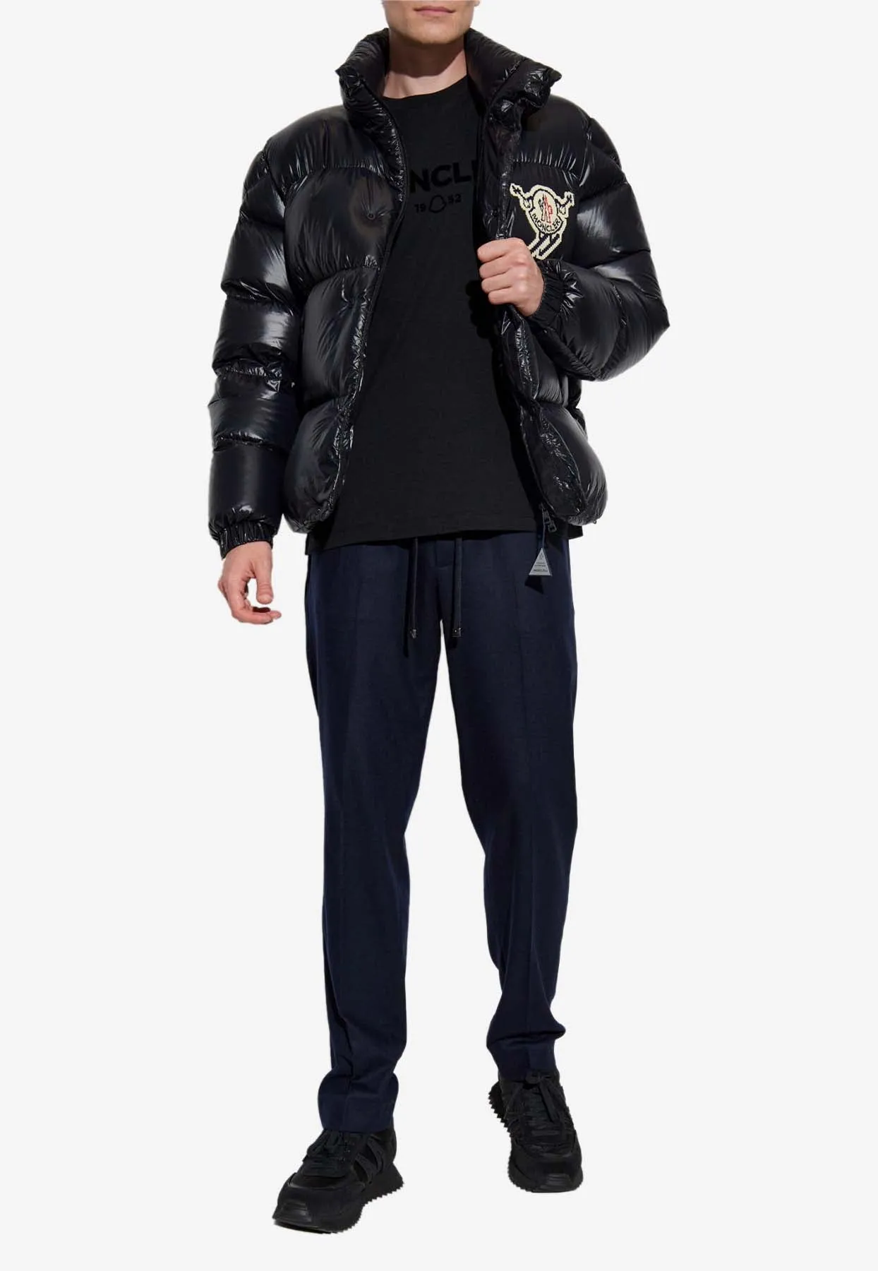 Logo Patch Drawstring Track Pants