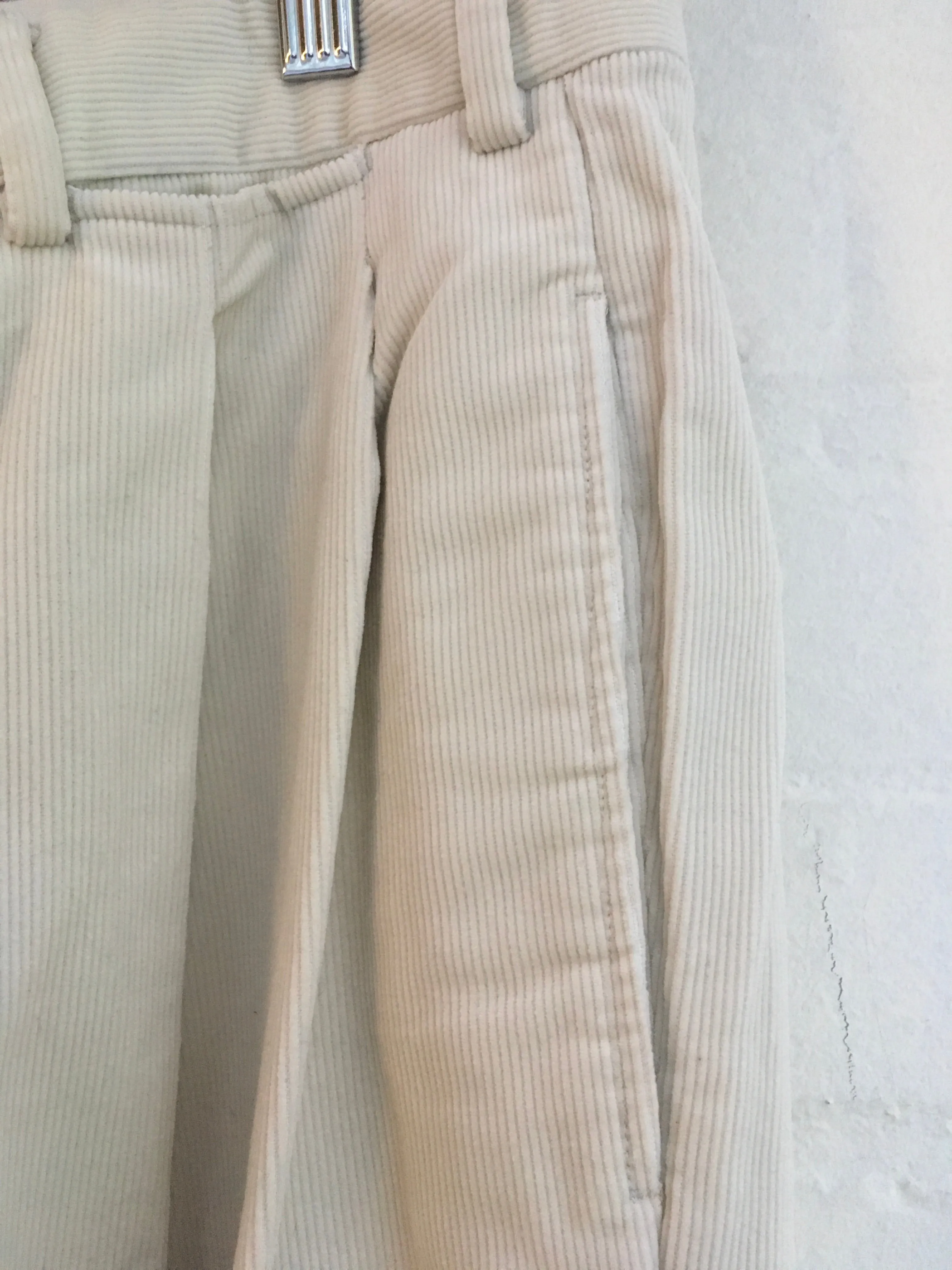 LORO PIANA Flat Front Corduroy Pants Trousers Size I 50 US 34 Men