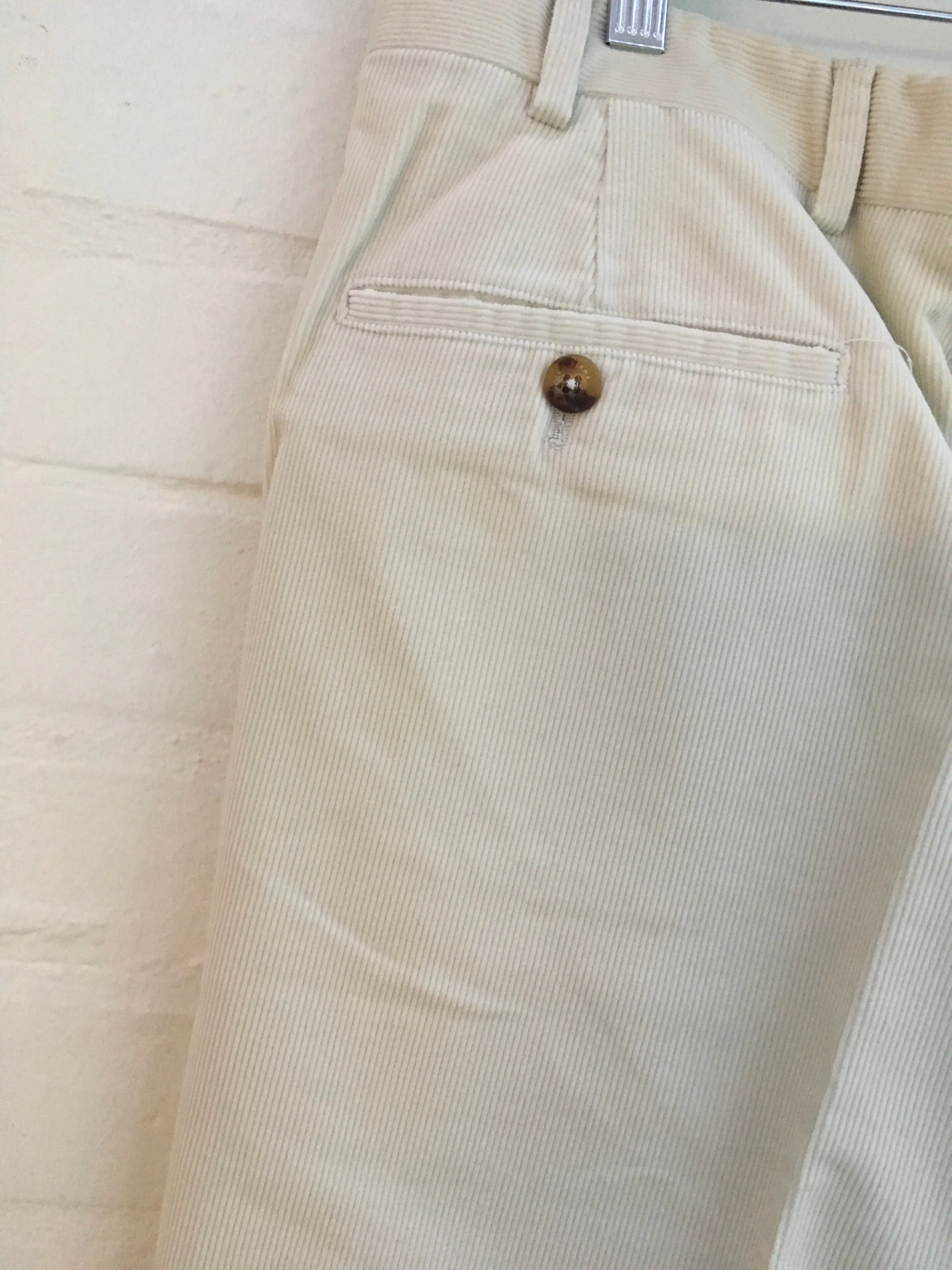 LORO PIANA Flat Front Corduroy Pants Trousers Size I 50 US 34 Men