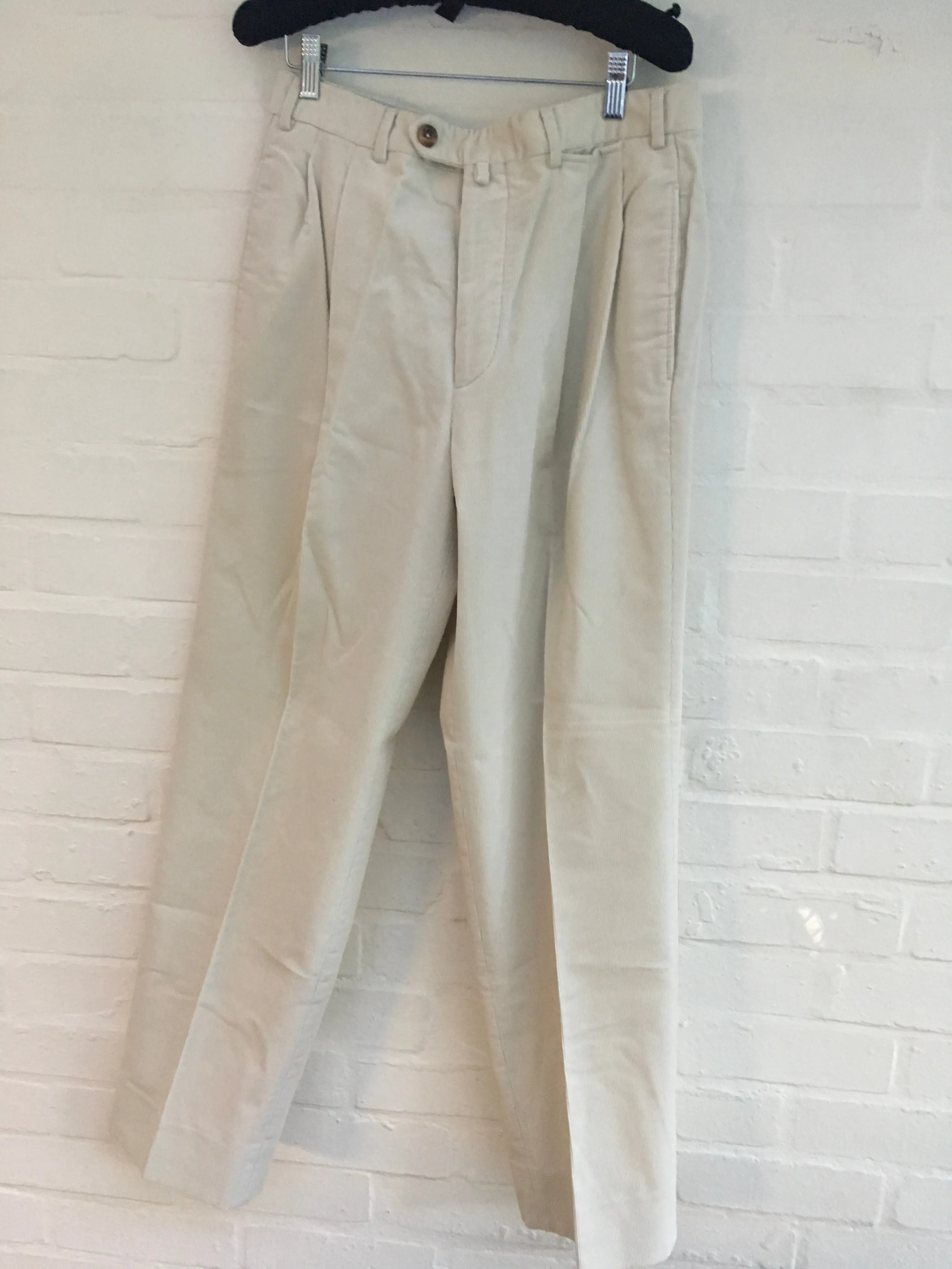 LORO PIANA Flat Front Corduroy Pants Trousers Size I 50 US 34 Men