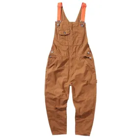 Men's Casual Vintage Loose Cargo Overalls 81819529Y