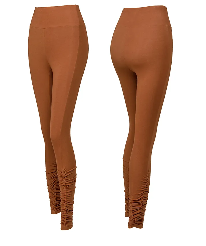 MIP TALL RIBBED LEGGINGS IN TAN