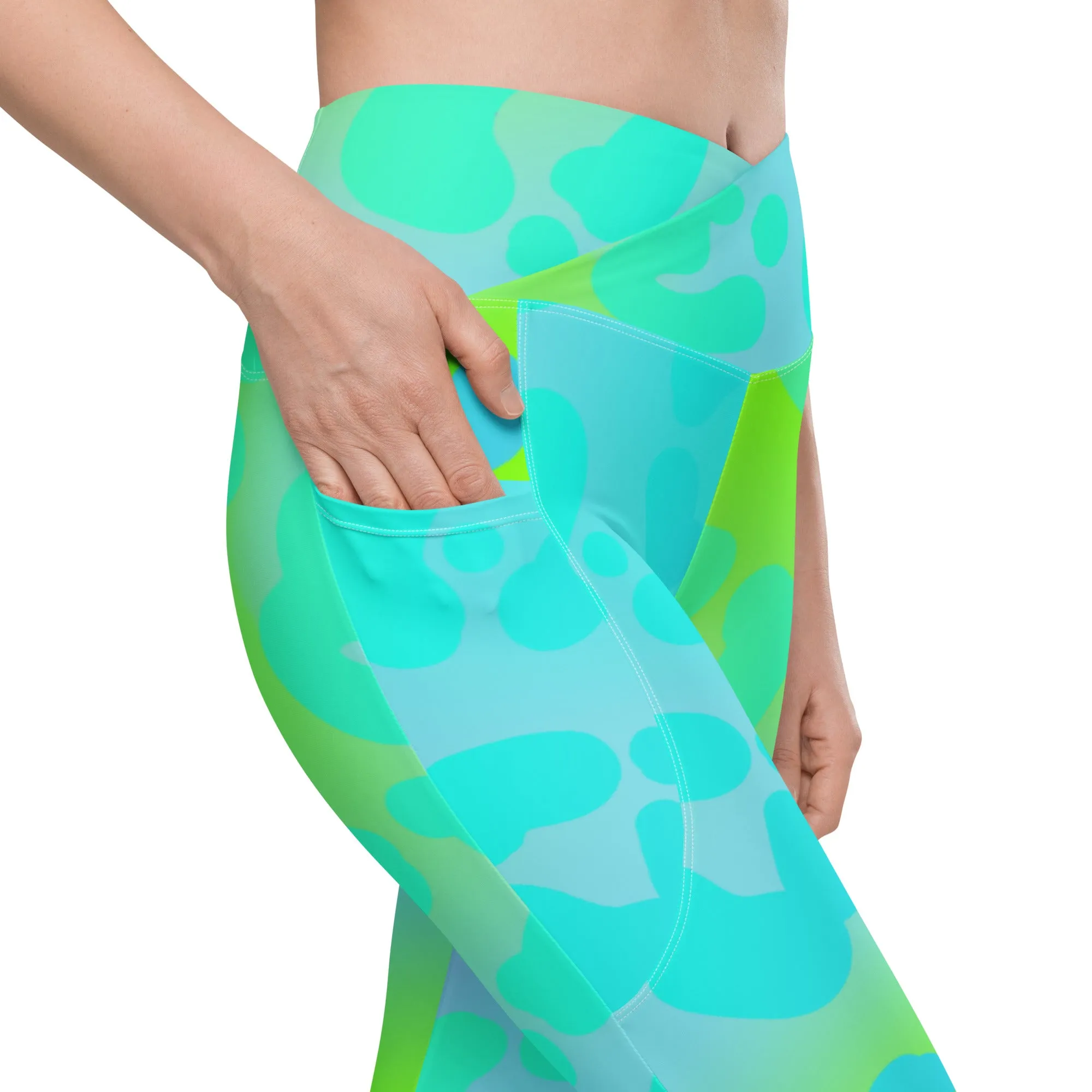Neon Animal Print Leggings with Pockets, lioness-love